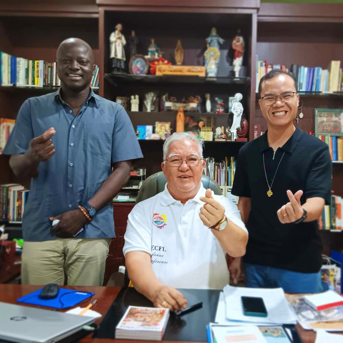 Digos bishop with our brothers